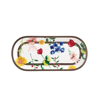 Блюдо прямоугольное  25*11см. белое, Contessa