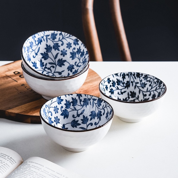 Салатник 11,5см 6 штук, синий Веточка