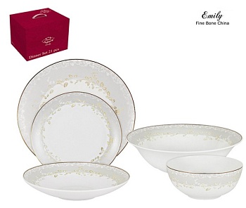 Сервиз столовый 21 предмет 6 персон Венок