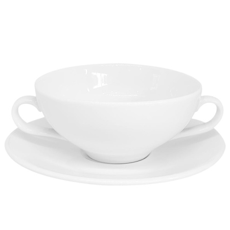 Бульонница с блюдцем 11см