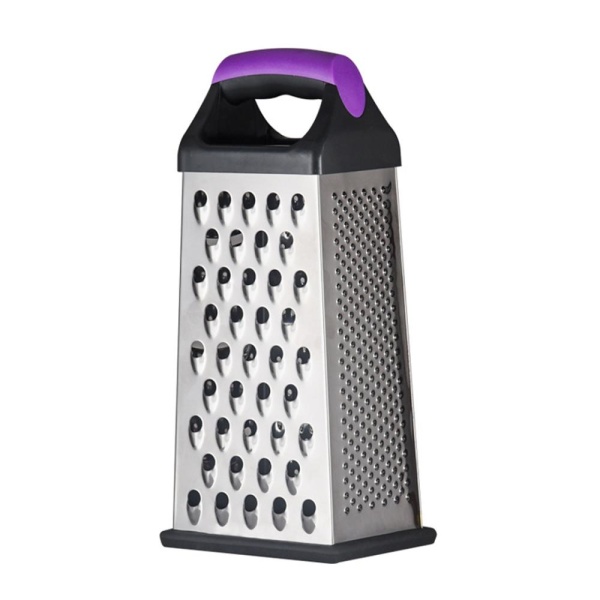 Терка 4 стороны 24*9 см фиолетовая ручка