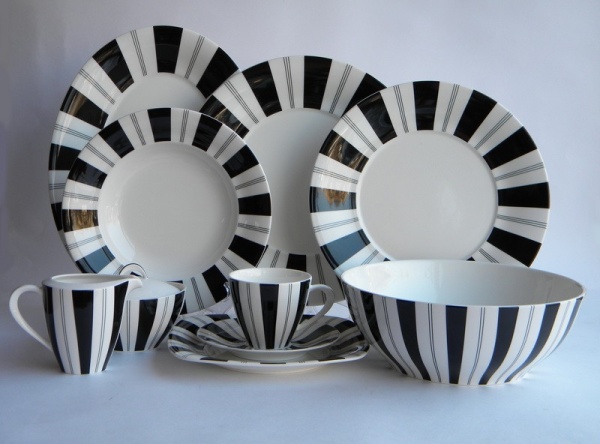 Сервиз столовый 33 предмета 6 персон Tuxedo Black