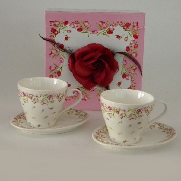 Чайные пары 2 персоны Роза