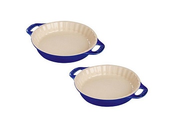 Мини-форма для пирога 2шт 13см синие