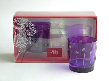 Стакан 300мл. аметист 2шт Christmas Star