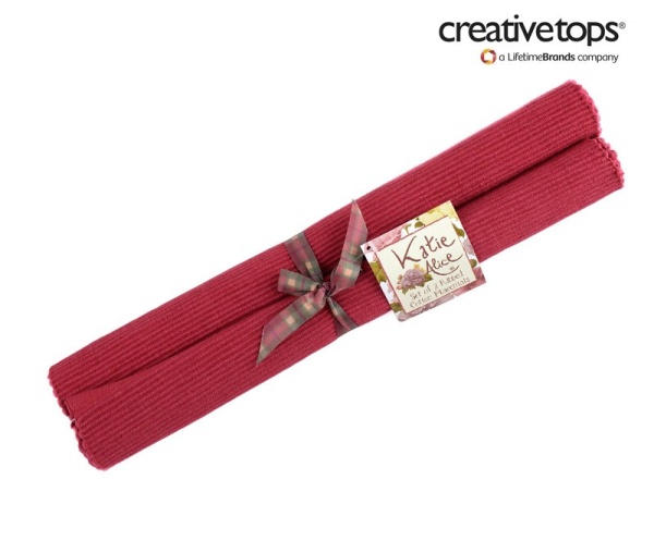 Подложка 2 предмета 29*21см. бордовая Highland Fling