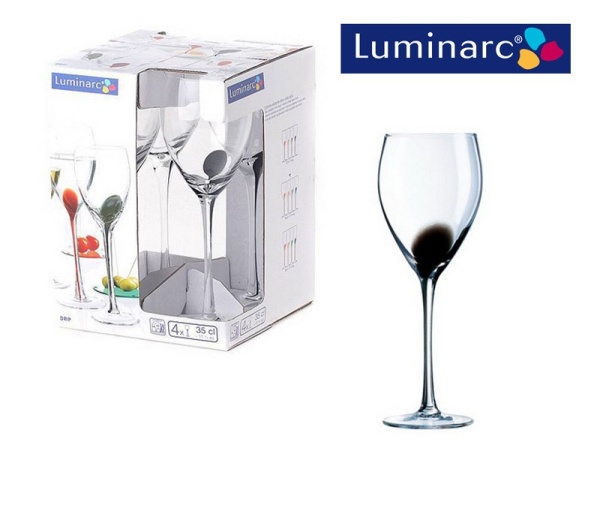 Рюмка 270мл. 4шт Drip Noir