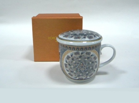 Кружка заварочная Павлин серый 0,3 л.