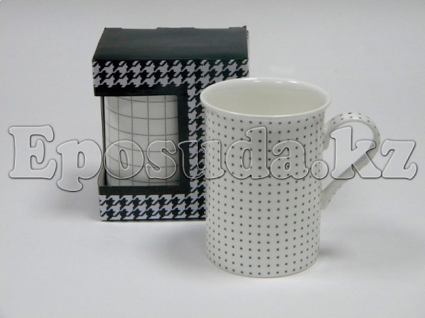 Кружка 290мл. Белая в точку