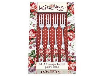 Вилка десертная 4шт Scarlet Posy Вилка десертная 4шт Scarlet Posy