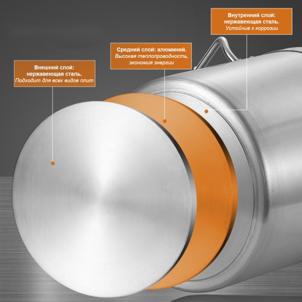 Кастрюля 26*15 см 7,9 л Professional