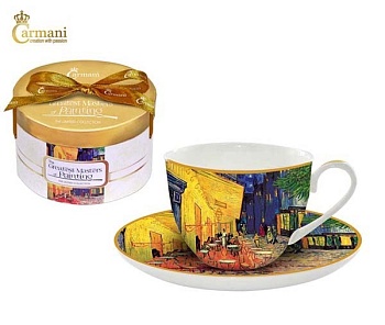 Набор чайный 2 предмета 280мл. Ночная терасса Винсент ван Гог