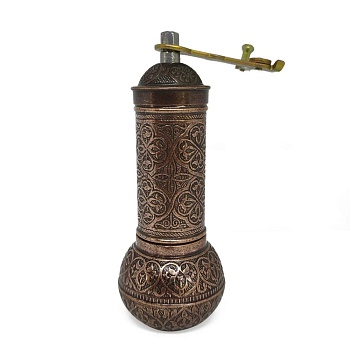 Мельница для кофе медь 18см