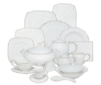 Сервиз столовый 52 предмета 6 персон Golden Rose