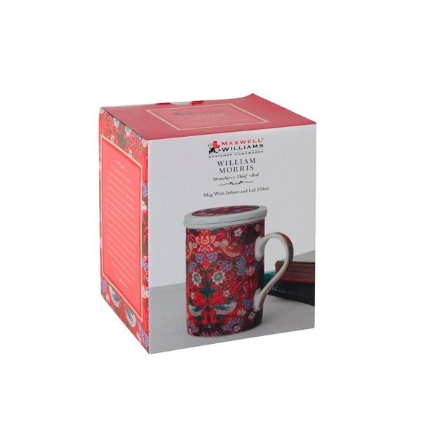 Кружка заварочная 350мл Земляника в подарочной упаковке