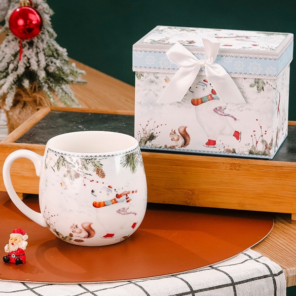 Кружка 420мл, Белый медведь