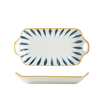 Блюдо прямоугольное 30*16,5см Морская коллекция