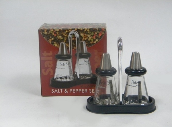 Набор для специй 2 предмета на подставке стекло