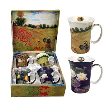 Набор 4 предмета кружки 325 мл., Клод Моне