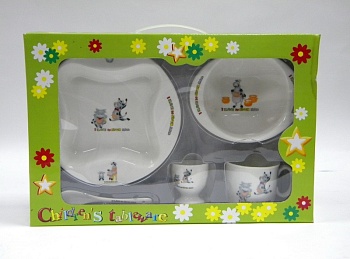 Набор детский  5 предметов Бурёнка