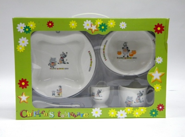 Набор детский  5 предметов Бурёнка