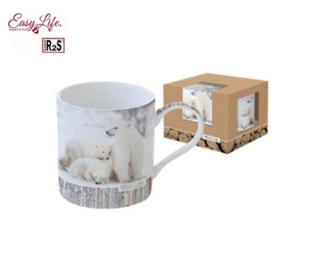 Кружка 350 мл., Белые медведи