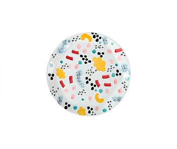 Блюдо керамическое, круглое 28см. Маскарад