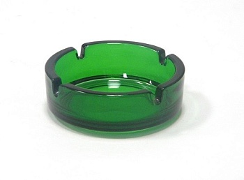 Пепельница 10.7см. Зеленая