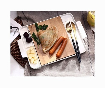 Блюдо для стейка прямоугольное 32,5*28*22,5см