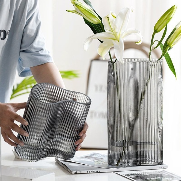 Ваза 31*16см Серая