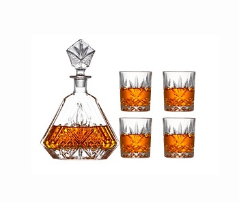 Набор 5 предметов графин треуг+стаканы 210мл. стекло