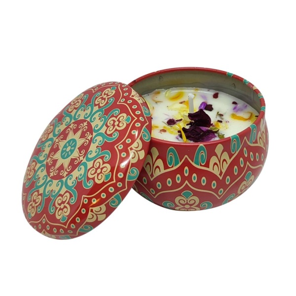 Свеча ароматическая 6*4 см красный апельсин