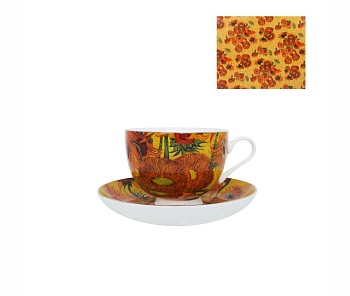 Чайные пары 4 предмета 2 персоны Round Sunflower