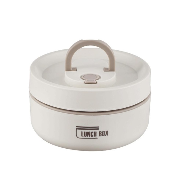 Термос для еды сталь 420 мл 11,5*6,5 см бежевый Bento