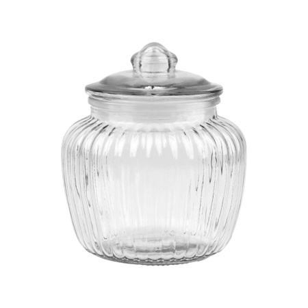 Банка круглая 0,65л, 13,5*7,5см, стекл