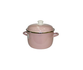 Кастрюля 2л. розовая Азалия