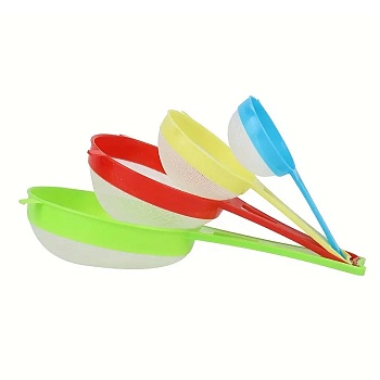 Сито 4шт пластиковое 15-18-22,5-26,5см