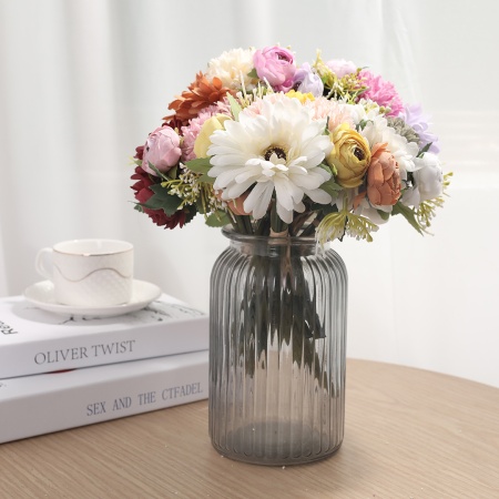 Ваза 18,5см, серая Jar