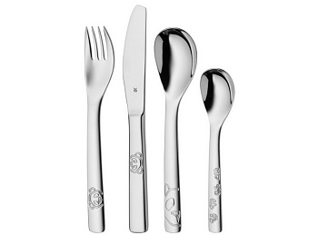 Набор детский столовые приборы 4 предмета Bear Набор детский столовые приборы 4 предмета Bear