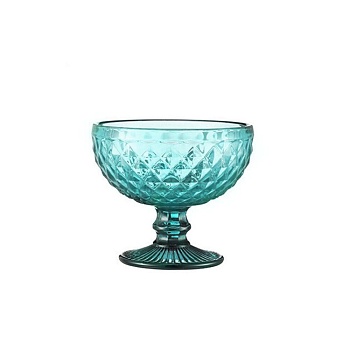 Креманка 320мл. 6шт голубая Гламур