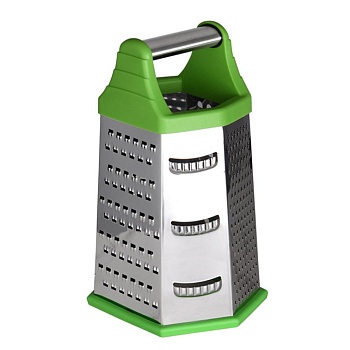 Терка 6 сторон, 23*9 см стальная  ручка