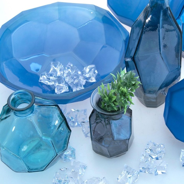 Фруктовница 25см голубая Origami