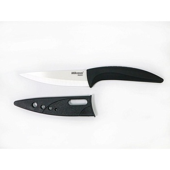 Нож для овощей 10см. белый, чехол. Gourmet