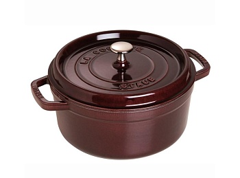 Кокот круглый, баклажан 20см. 2,2л.