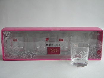 Стакан 300мл. O-F 4шт Happy Cristal