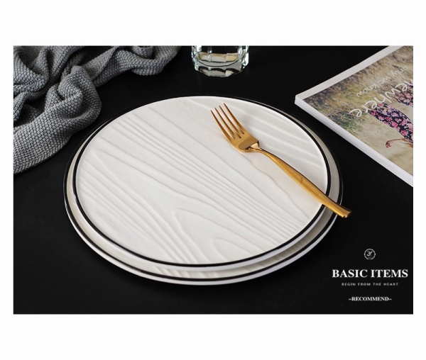 Блюдо круглое 32см. белое, Tree