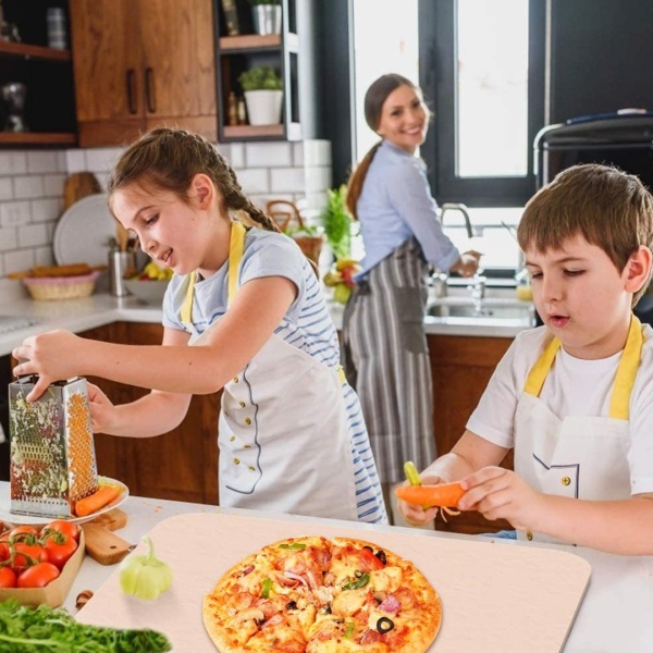 Форма для пиццы каменная 38*30*1 см + лопатка 39*29 см