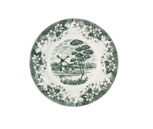 Тарелка 23см. суповая Мельница
