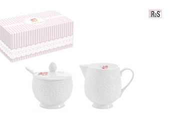 Набор сахарница, молочник Maison Roses