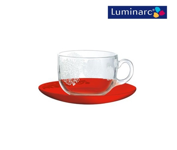 Набор чашек 220мл. 6шт Piume Red